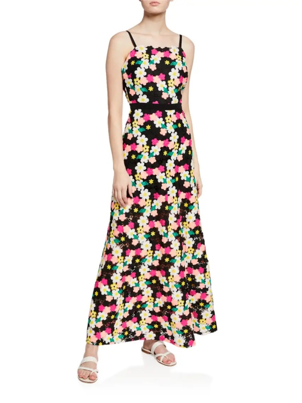 NWT Milly Adeline Floral Crochet
Sleeveless Long Dress